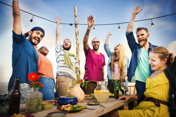 Summer Dinner at Beach Concept — Stock Photo, Image