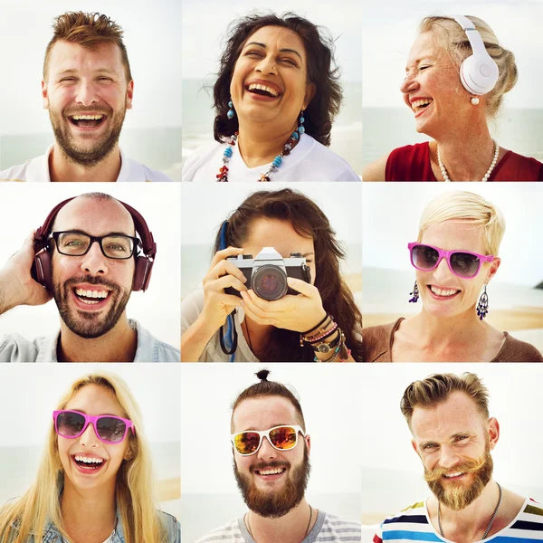 Retrato de amigos, conceito de alteridade — Fotografia de Stock