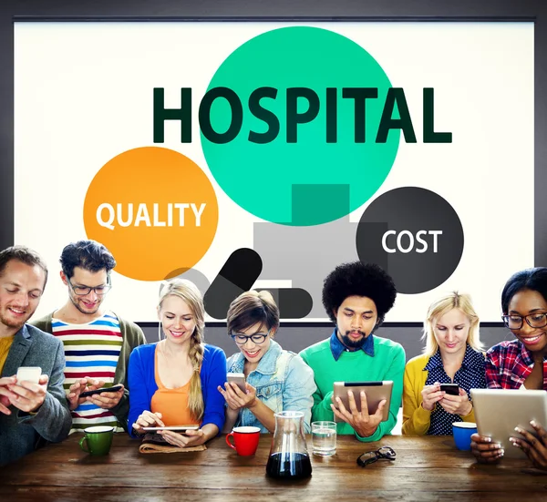 Ziekenhuis gezondheidszorg en behandeling Concept — Stockfoto