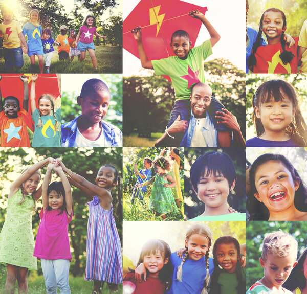 Children Family Enjoyment Concept