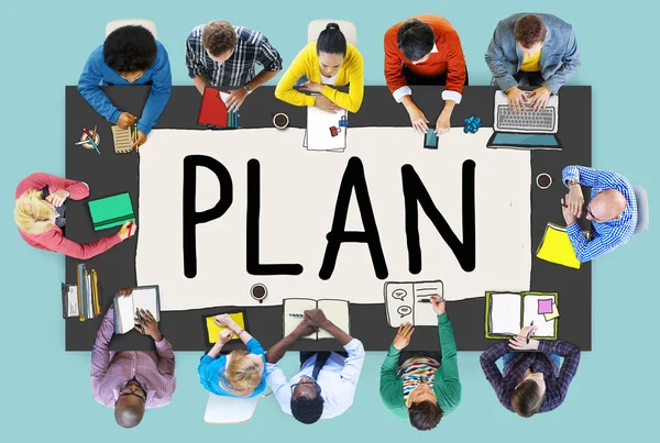 Ideas de planificación del plan — Foto de Stock