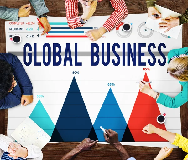 Global Business, Concetto di strategia — Foto Stock