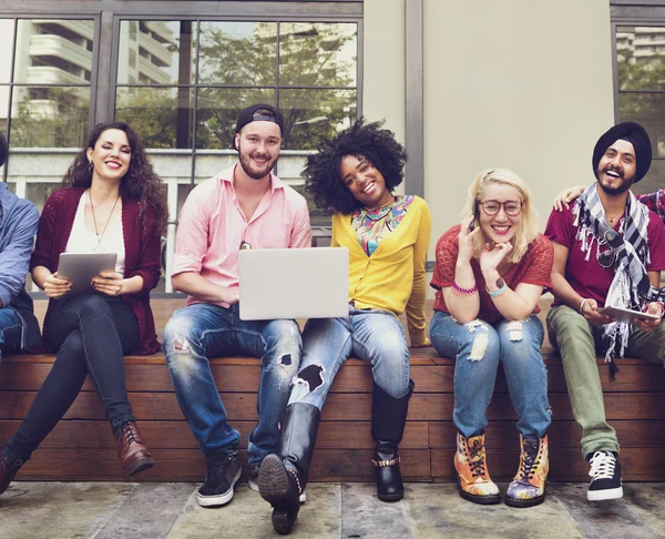 Adolescentes equipo concepto juntos — Foto de Stock