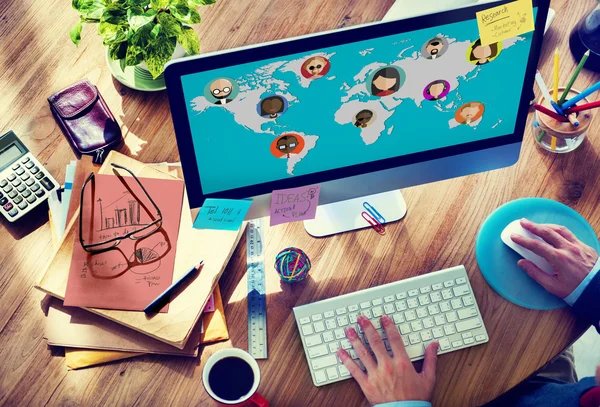 Global Community World Concept — Stock Photo, Image