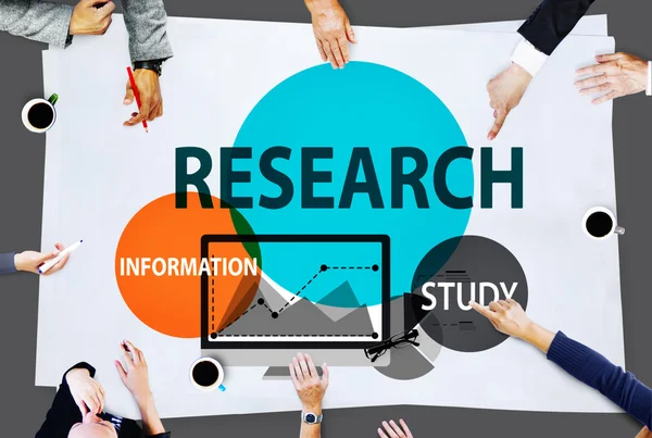 Forskning Sök söka Information koncept — Stockfoto