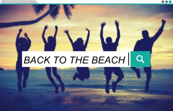 Torna al concetto di spiaggia — Foto Stock
