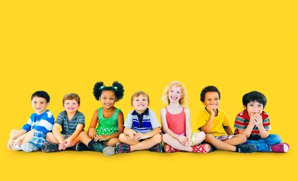 Diversity Children Sitting together — Stock Photo, Image