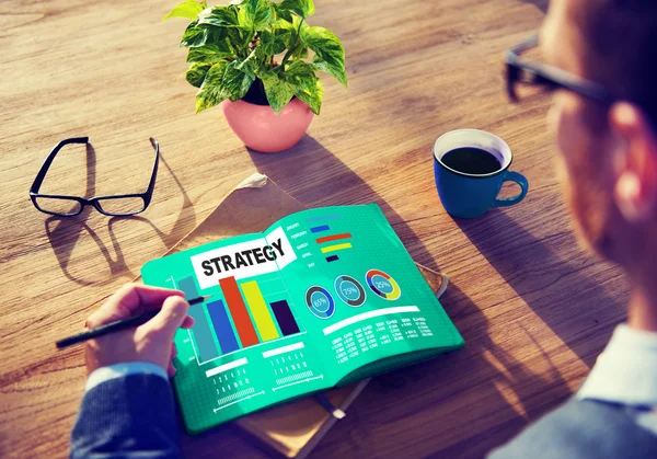 Strategieplan Marketingkonzept — Stockfoto