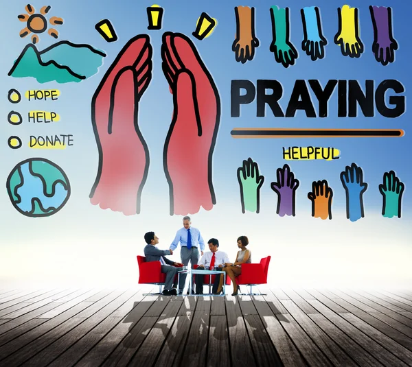 Insan ve din dua — Stok fotoğraf