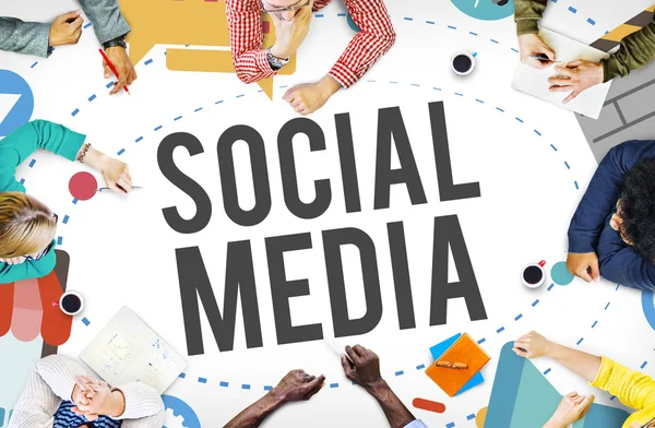 Concetto di Social Media Network — Foto Stock