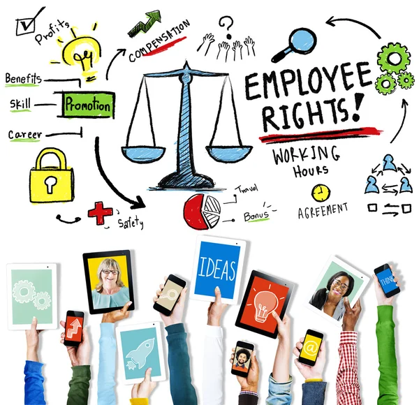 Direitos dos Funcionários, Conceito de Habilidade de Benefícios — Fotografia de Stock