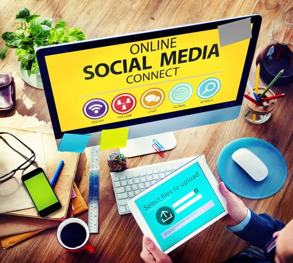 Online Social Media Connect — Stockfoto