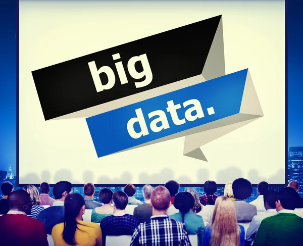 Les gens au séminaire et Big Data — Photo