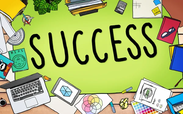 Concetto di successo e concorrenza — Foto Stock