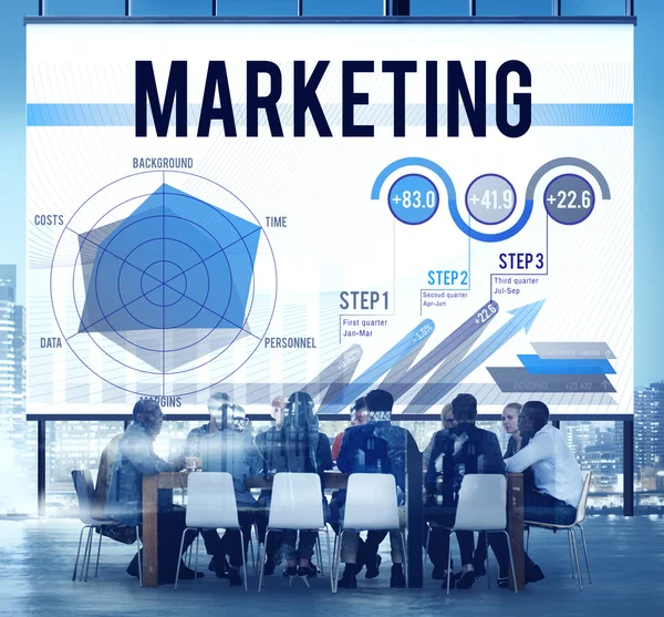 Marketing strategie Concept van plan — Stockfoto