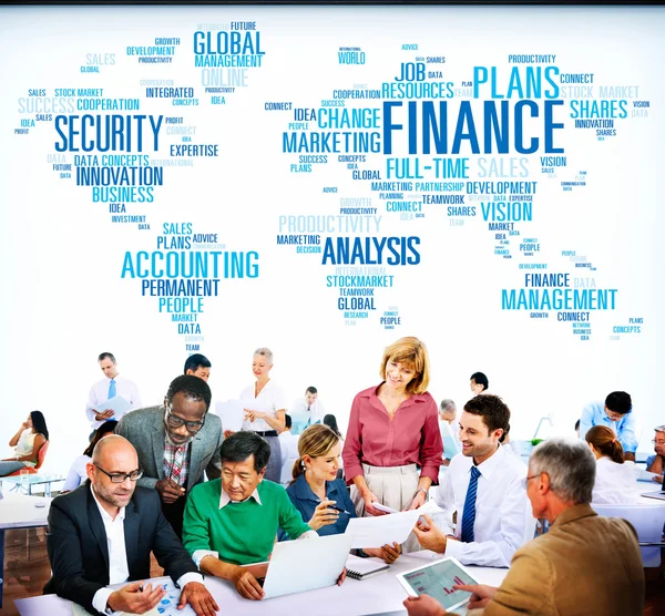 Finance world map — Stock Photo, Image