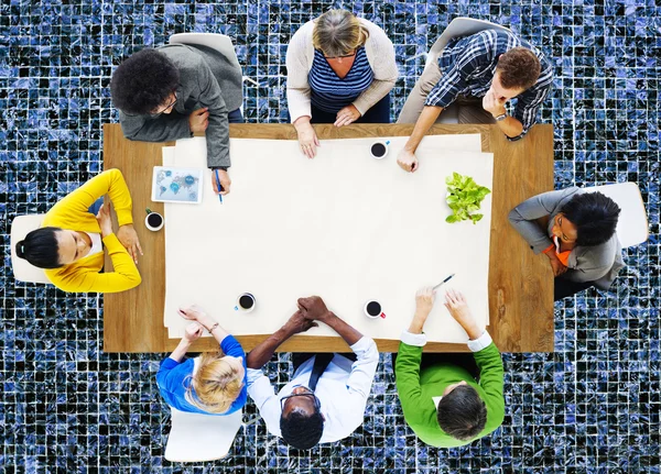 Conceito de Equipe e Local de Trabalho — Fotografia de Stock