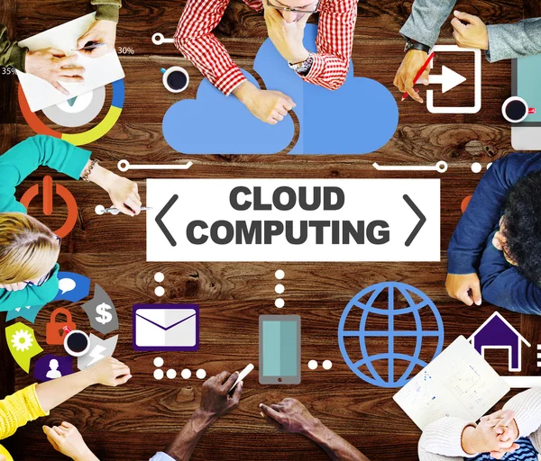 Cloud Computing i Internet koncepcja przechowywania — Zdjęcie stockowe