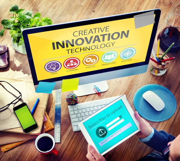 Testo dell'innovazione creativa Concetto — Foto Stock