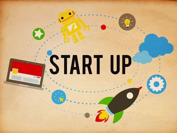 Start-up-Ziele, Geschäftskonzept — Stockfoto