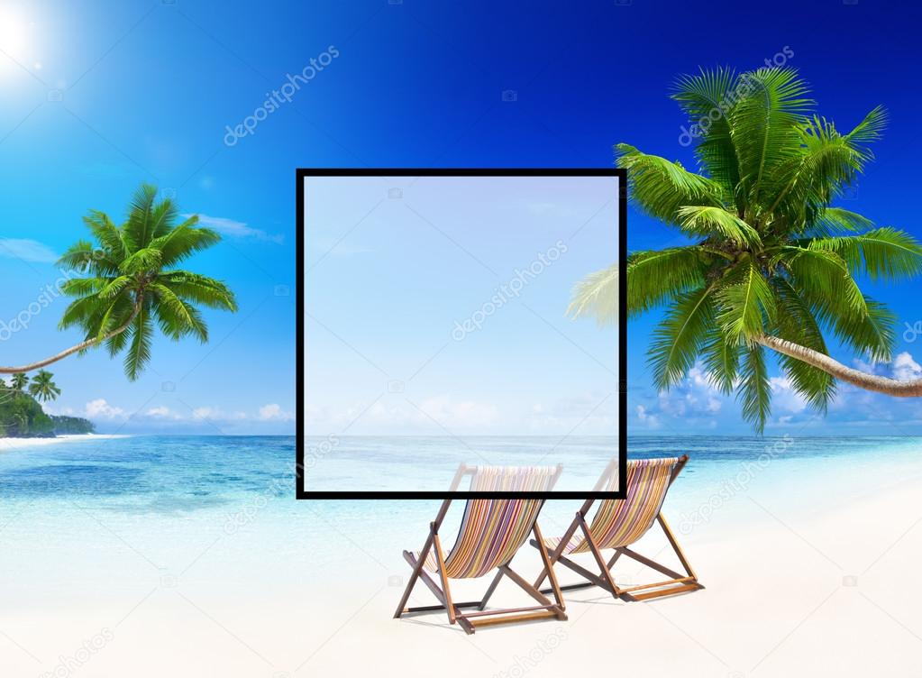 graphic Square and summer scenic