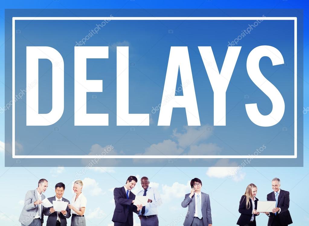 Delays Late Layover Postponed Hindrance Concept
