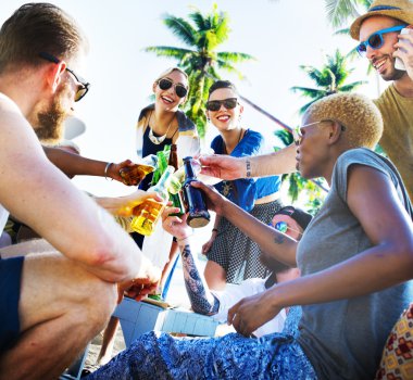 Arkadaşlar Beach parti konsept