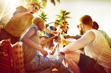 Arkadaşlar Beach parti konsept