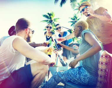 Arkadaşlar Beach parti konsept