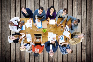 Kurumsal tartışma sahip iş adamları