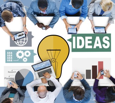 Fikirler yaratıcılık, düşünceler Internet kavramı