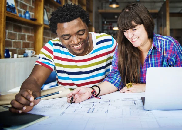 Architects Working together at office — Stock Photo, Image