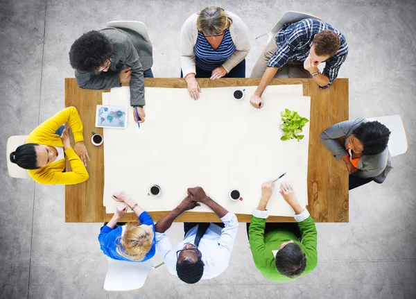 Concetto di squadra e luogo di lavoro — Foto Stock