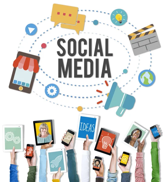 Concept van sociale media — Stockfoto