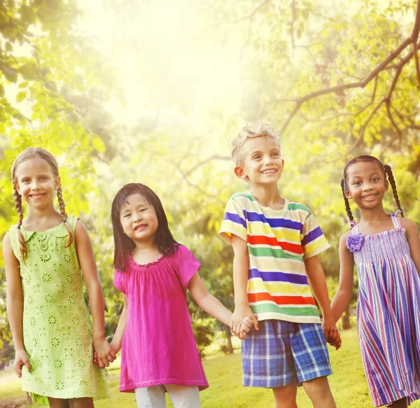 Diversiteit van kinderen, vriendschap Concept — Stockfoto