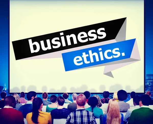 Pessoas no seminário e ética empresarial — Fotografia de Stock