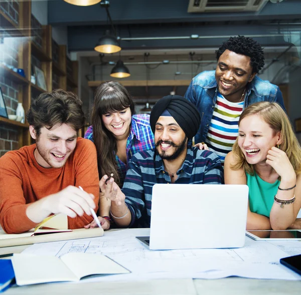 Grupo de Diseñadores Planificación Interior — Foto de Stock