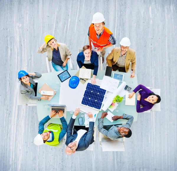 Architects and Engineers on Meeting — Stock Photo, Image