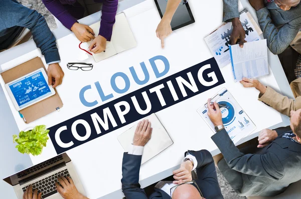 Conceptul cloud computing — Fotografie, imagine de stoc