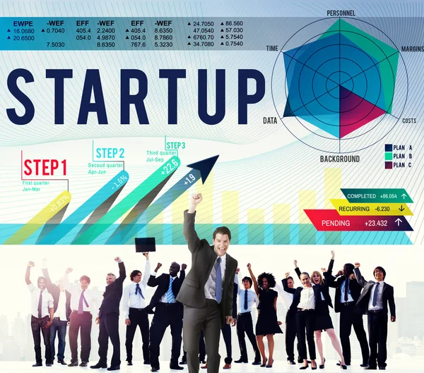 Startup strategi affärsidé — Stockfoto