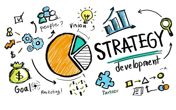 Estratégia e Conceito de Desenvolvimento — Fotografia de Stock