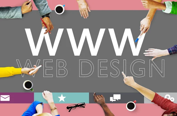 Web Design a vývoj webových aplikací — Stock fotografie