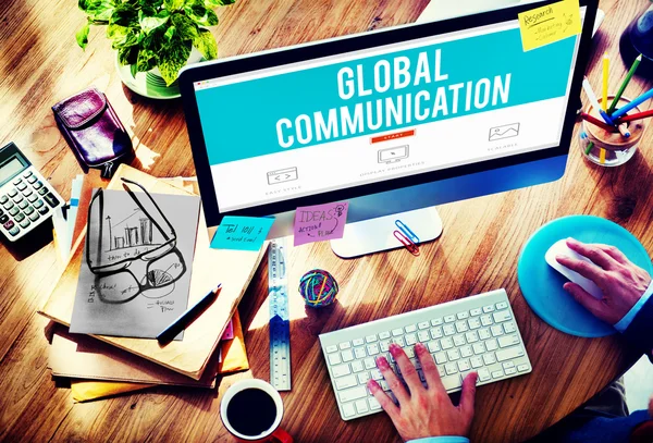 Global kommunikation anslutning — Stockfoto