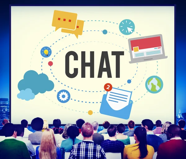 Chatting Online Messaging Concept — Stock Photo, Image