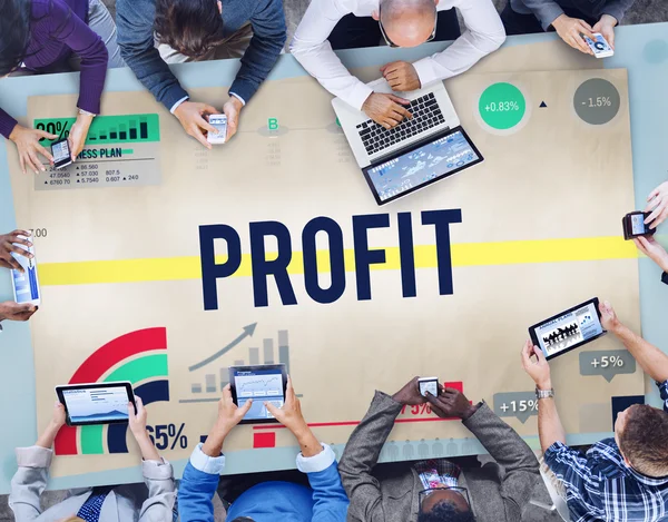 Profit Benefit Concetto di contabilità — Foto Stock