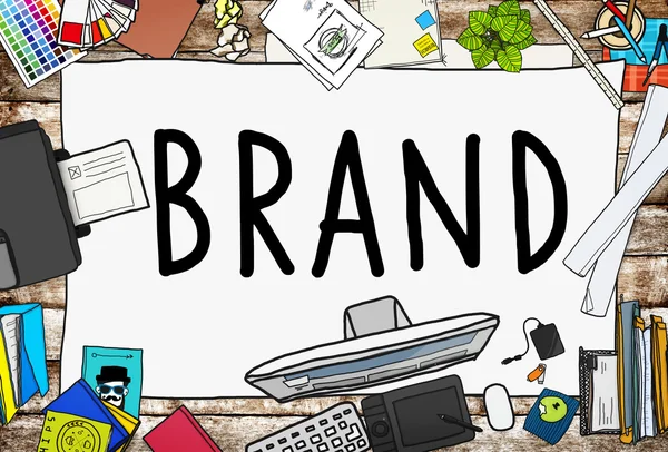 Branding y Concepto de Marca — Foto de Stock