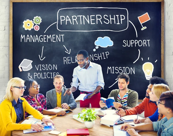 Group of Diversity People and Partnership — Stock Photo, Image