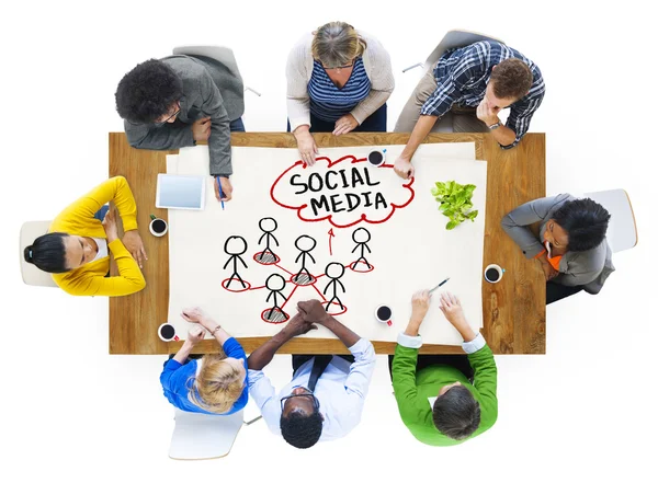 Concetto di social network — Foto Stock