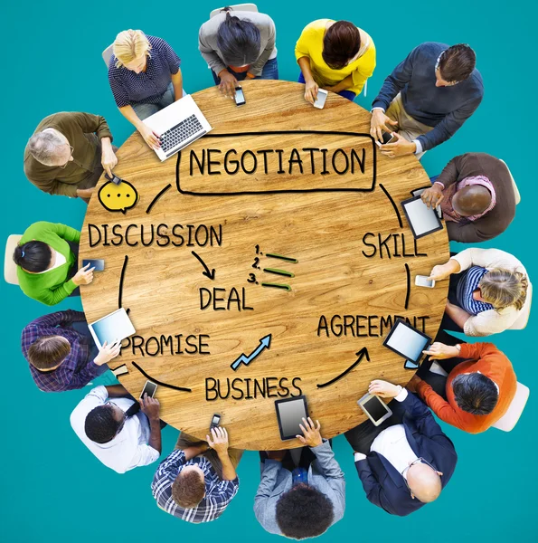 Cooperation Discussion Collaboration Concept — Stock Photo, Image