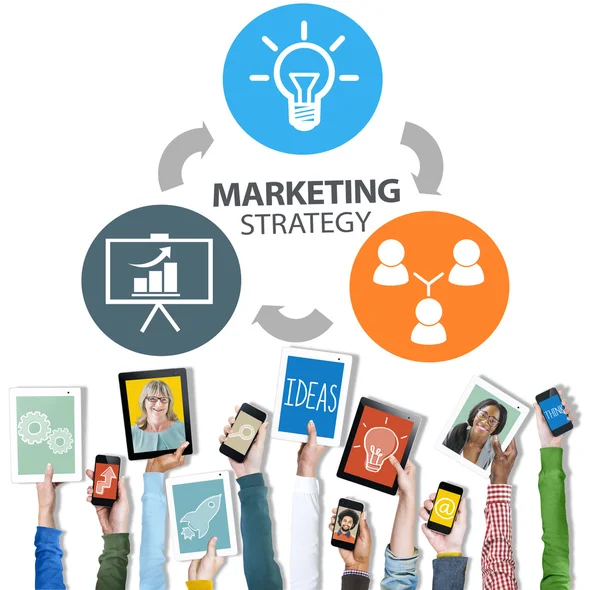 Concept van de marketingstrategie — Stockfoto